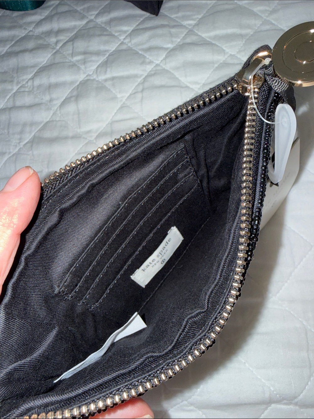 NWT Kate Spade beaded pouch - Picture 3 of 3